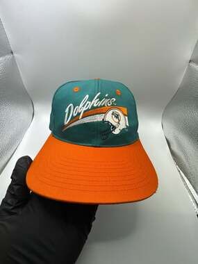 Vintage Miami Dolphins NFL Annco Fitted Hat Size 6 7/8